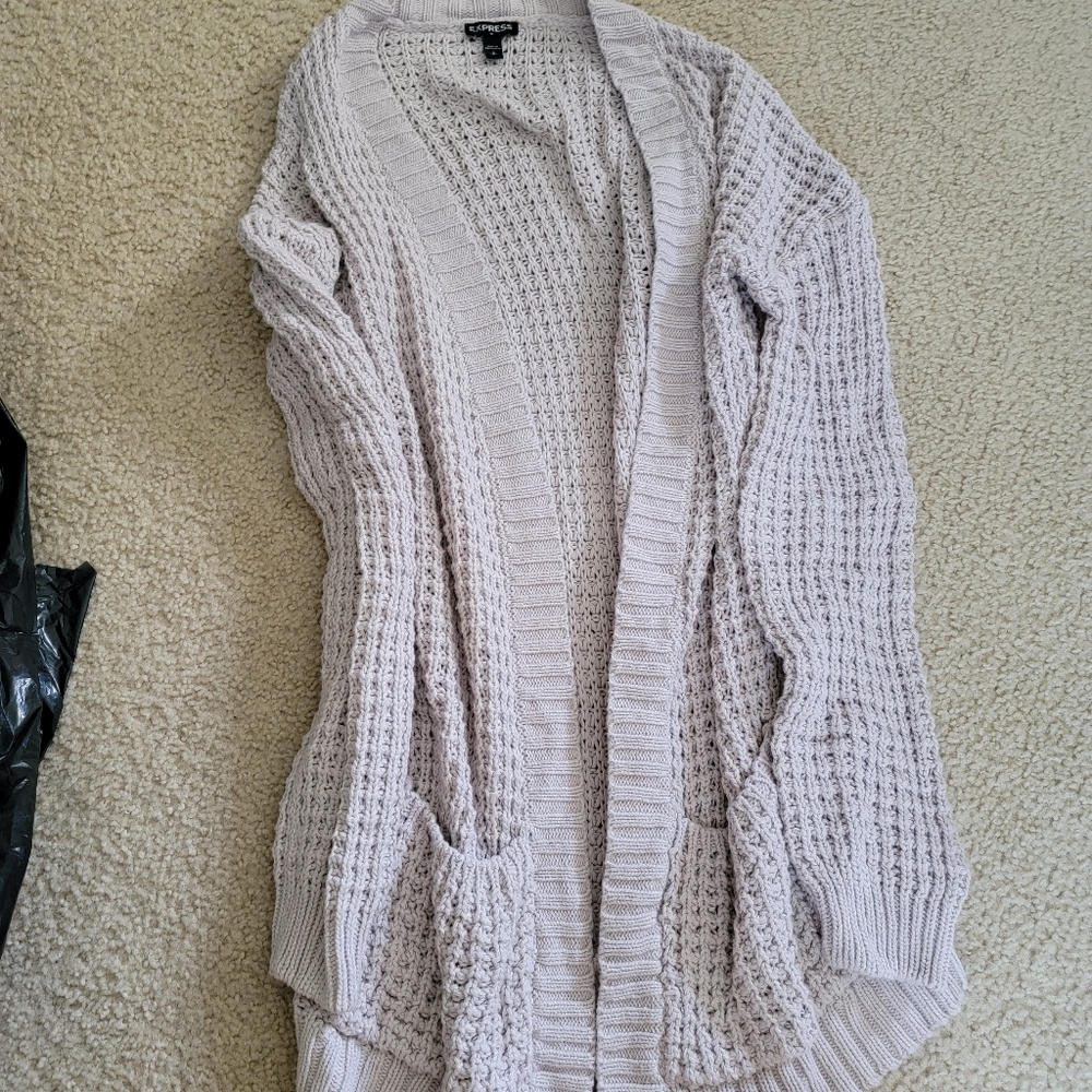 Express net like cardigan